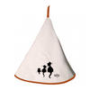 HANDTUCH Dubout 3 chats elfenbein durchmesser 60 cm - Weiß, Textil (60/60cm) - Winkler