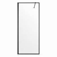 DUSCHWAND Georgia - 50 x 200 cm - Schwarz - Walk-In Duschabtrennung aus Sicherheitsglas - Schwarz, Glas (50/200cm) - Badplaats