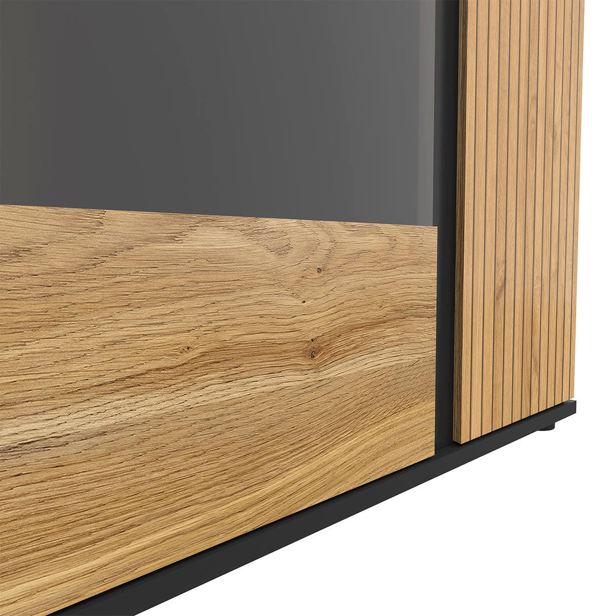 GESCHIRRSCHRANK Pia Holz - Braun, Holzwerkstoff (95/146/39cm) - Petits-meubles