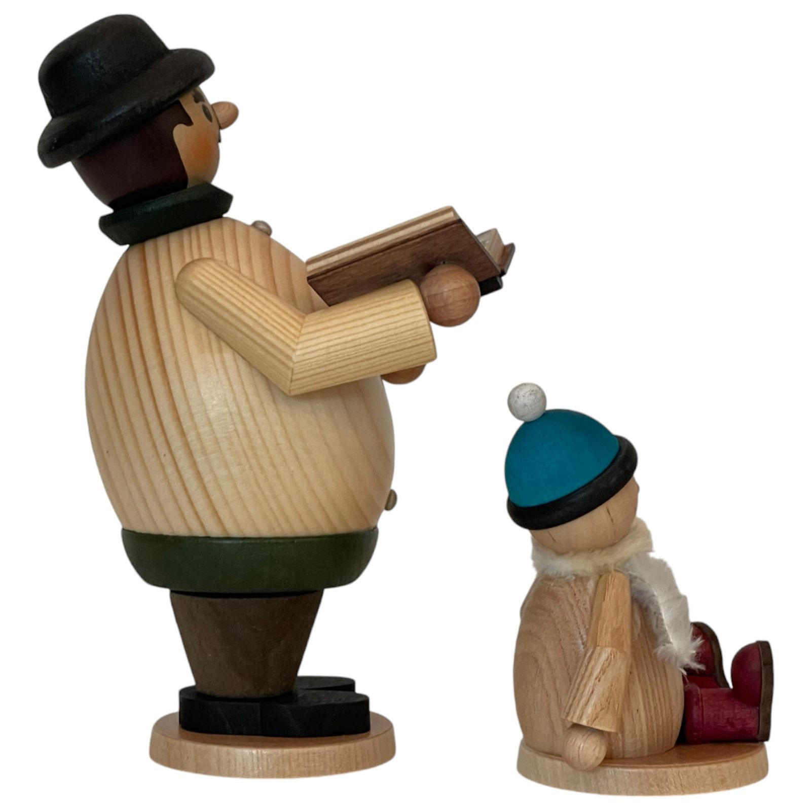 RAUCHMANN Max als Vorleser von Mäxchen 16 cm - Multicolor, Holz (10/16/10cm)