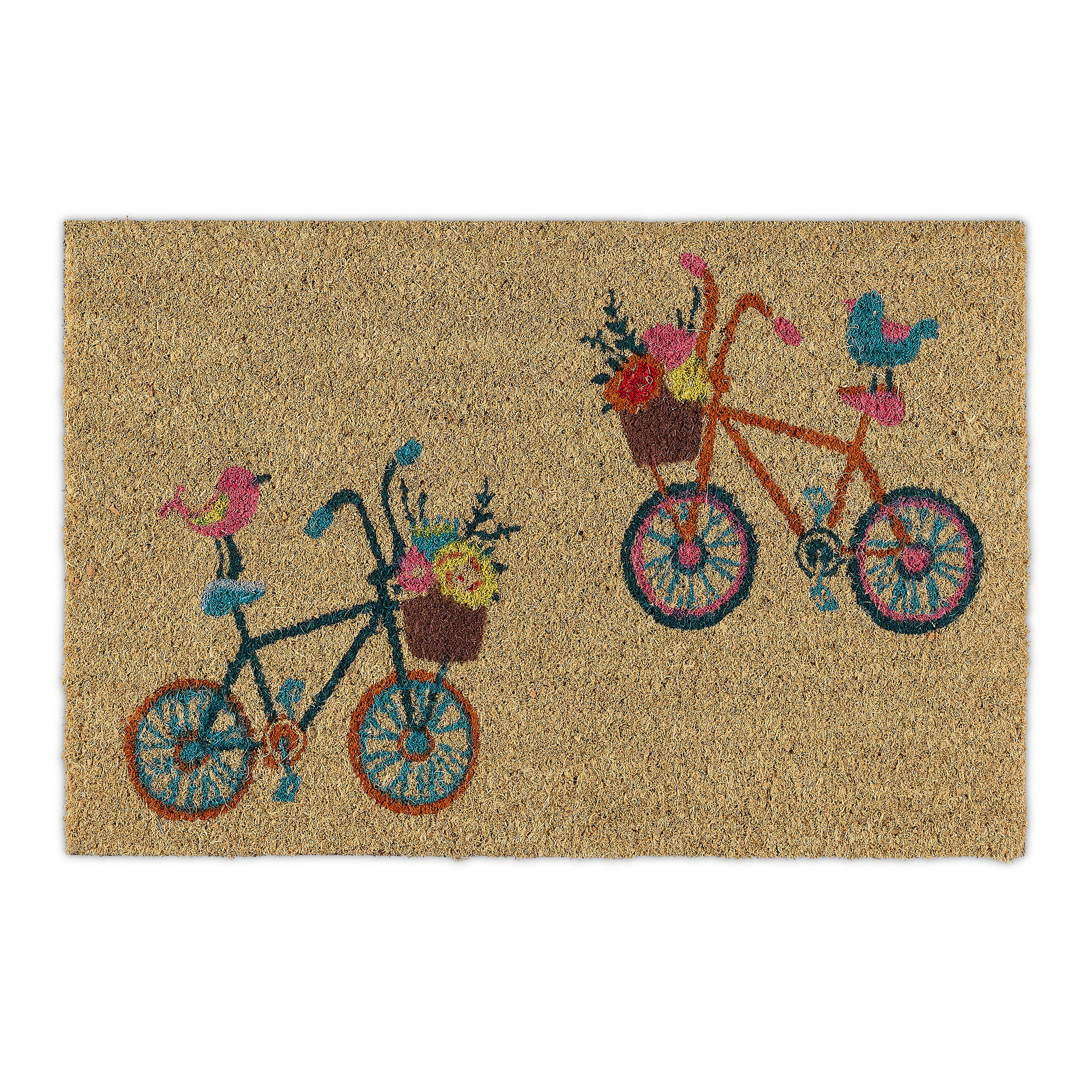 FUSSMATTE - Beige, Kunststoff/Textil (60/40cm) - Relaxdays