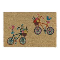 FUSSMATTE - Beige, Kunststoff/Textil (60/40cm) - Relaxdays