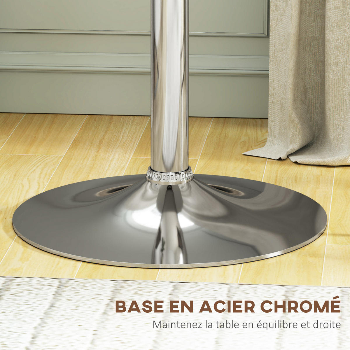 BARTISCH Weiß 1 Stück - Weiß, Metall (63/63/93cm) - GiPP
