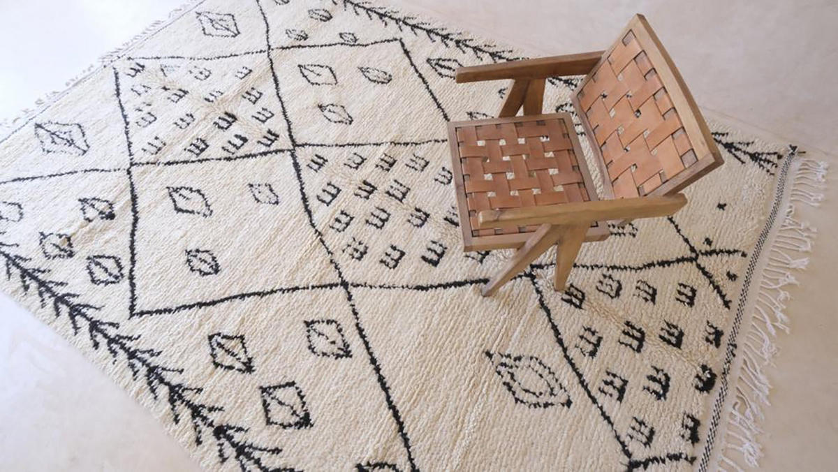 BERBERTEPPICH aus reiner Wolle 246x 353 cm - Weiß, Naturmaterialien (246/353cm) - AFK Living