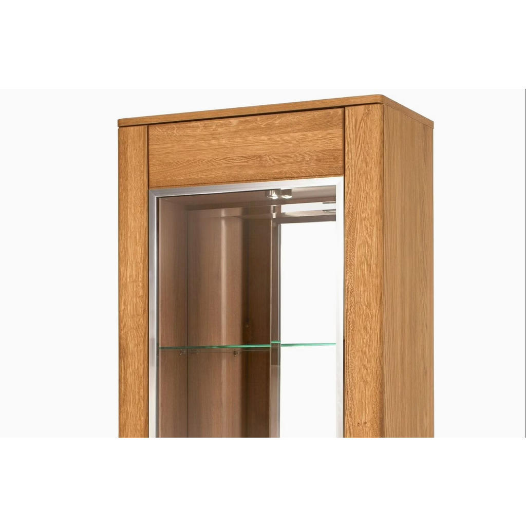 Thumbnail - Feldmann-Wohnen Standvitrine, Braun, Holz, 70x200x42 cm, Wohnzimmer, Wohnwände, Vitrinenschränke