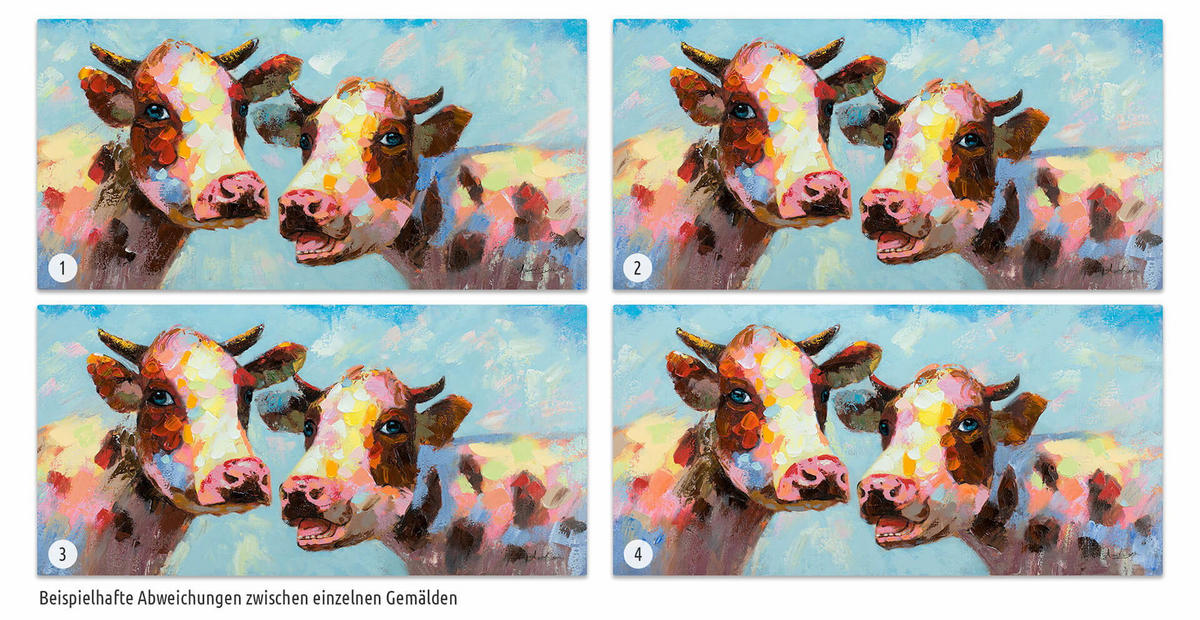 ÖLGEMÄLDE 120/60 cm - Multicolor, Holz/Textil (1.84/60cm) - KUNSTLOFT