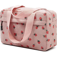 KULTURTASCHE Cord Strawberry-pink 30 cm - Rosa, Textil (20/2/30cm)
