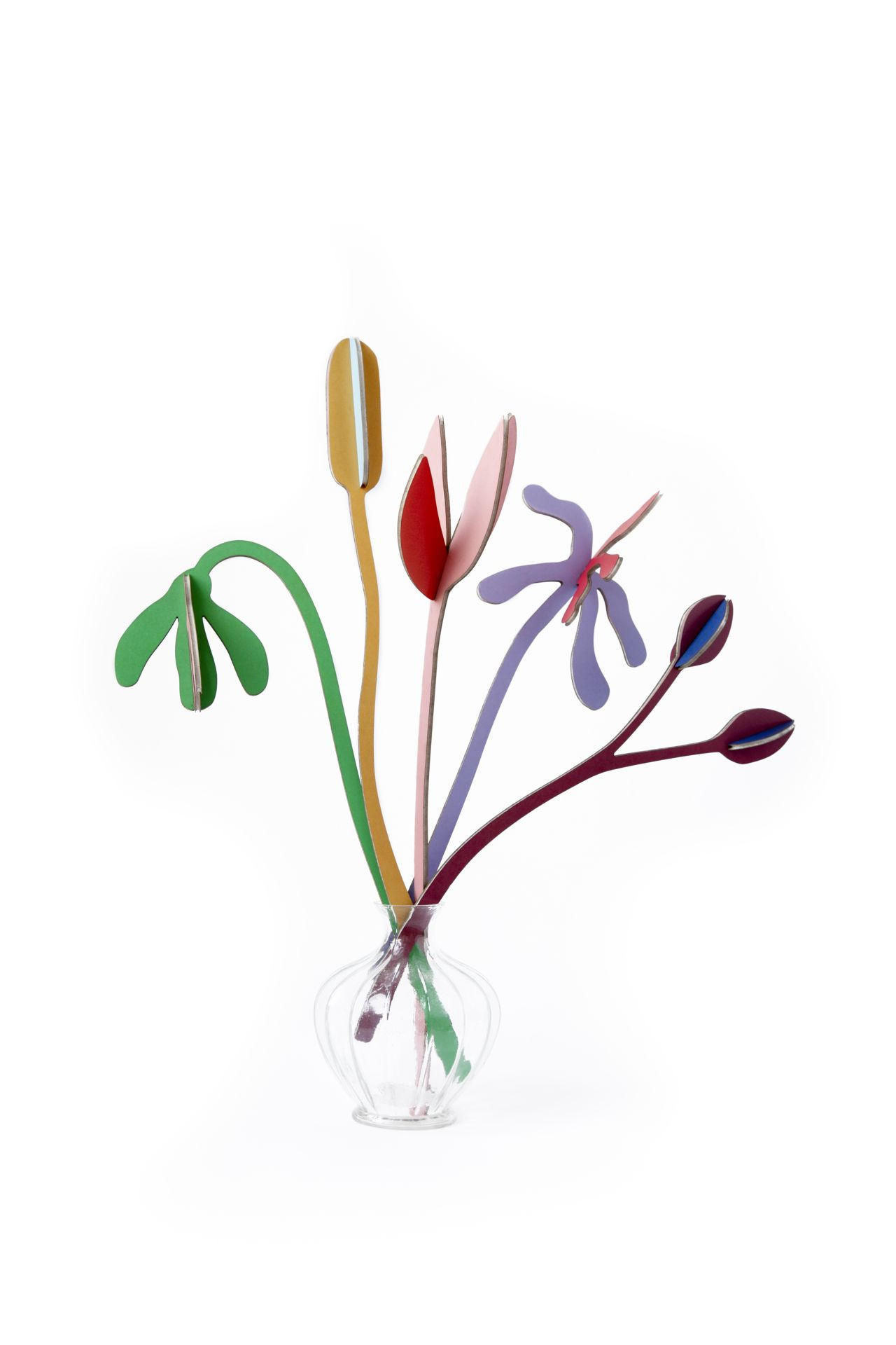 DEKOFIGUR Leucht Papierblume 7/36 cm - Multicolor, Wellpappe (7/36/13cm) - KUNSTLOFT
