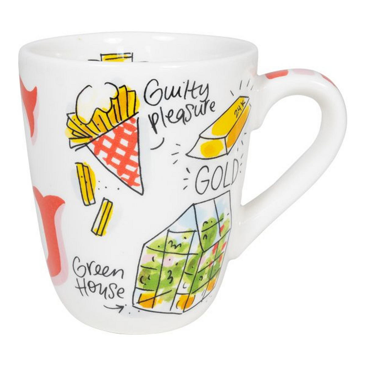 BECHER Liebesbrief G in Bunt - 350 ml - Multicolor, Keramik (0.35L) - Blond Amsterdam