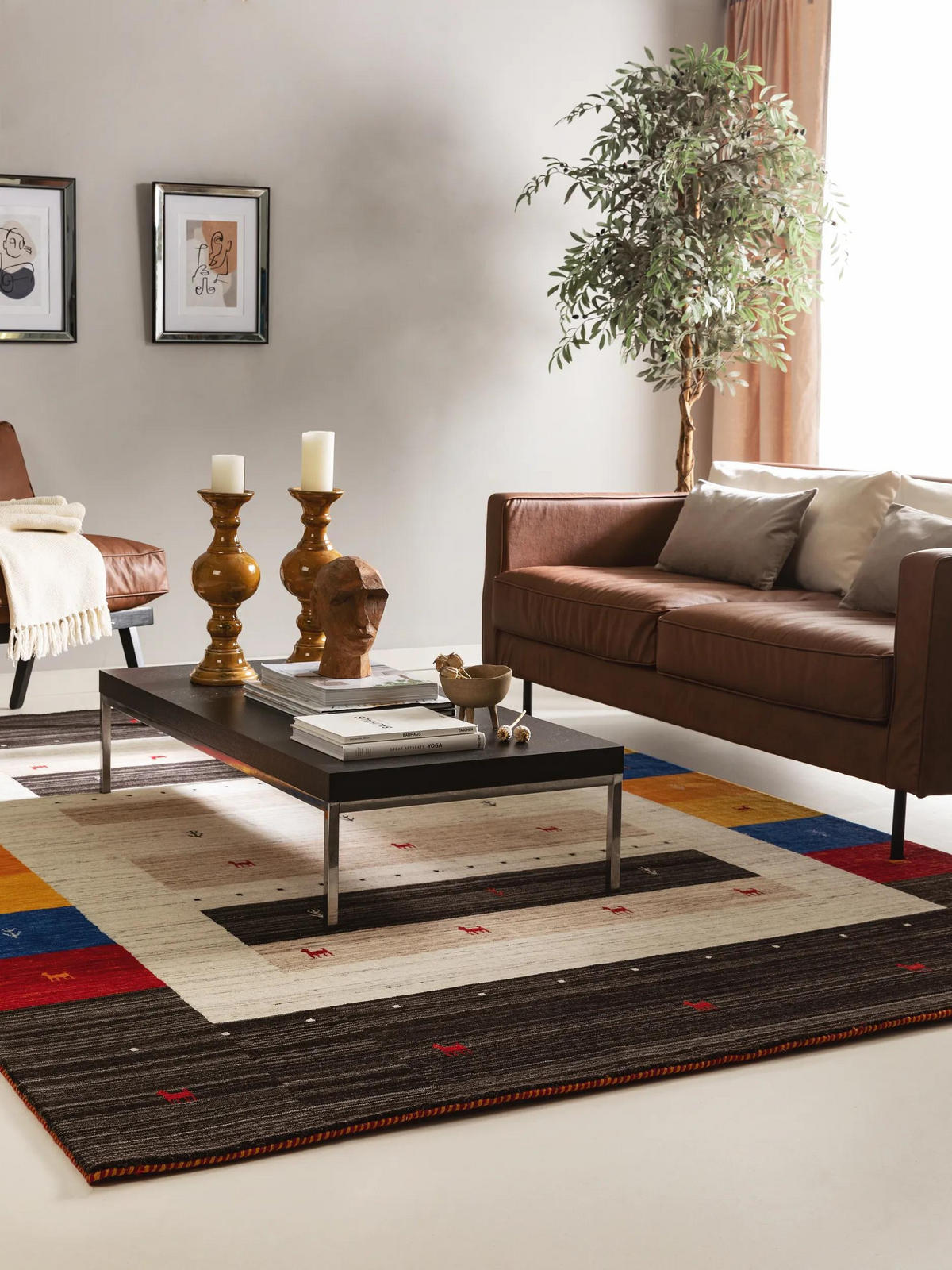 VOLNENA preproga Jamal večbarvna 120x170 cm - večbarvno, tekstil/naravni materiali (120/170cm) - benuta Nest