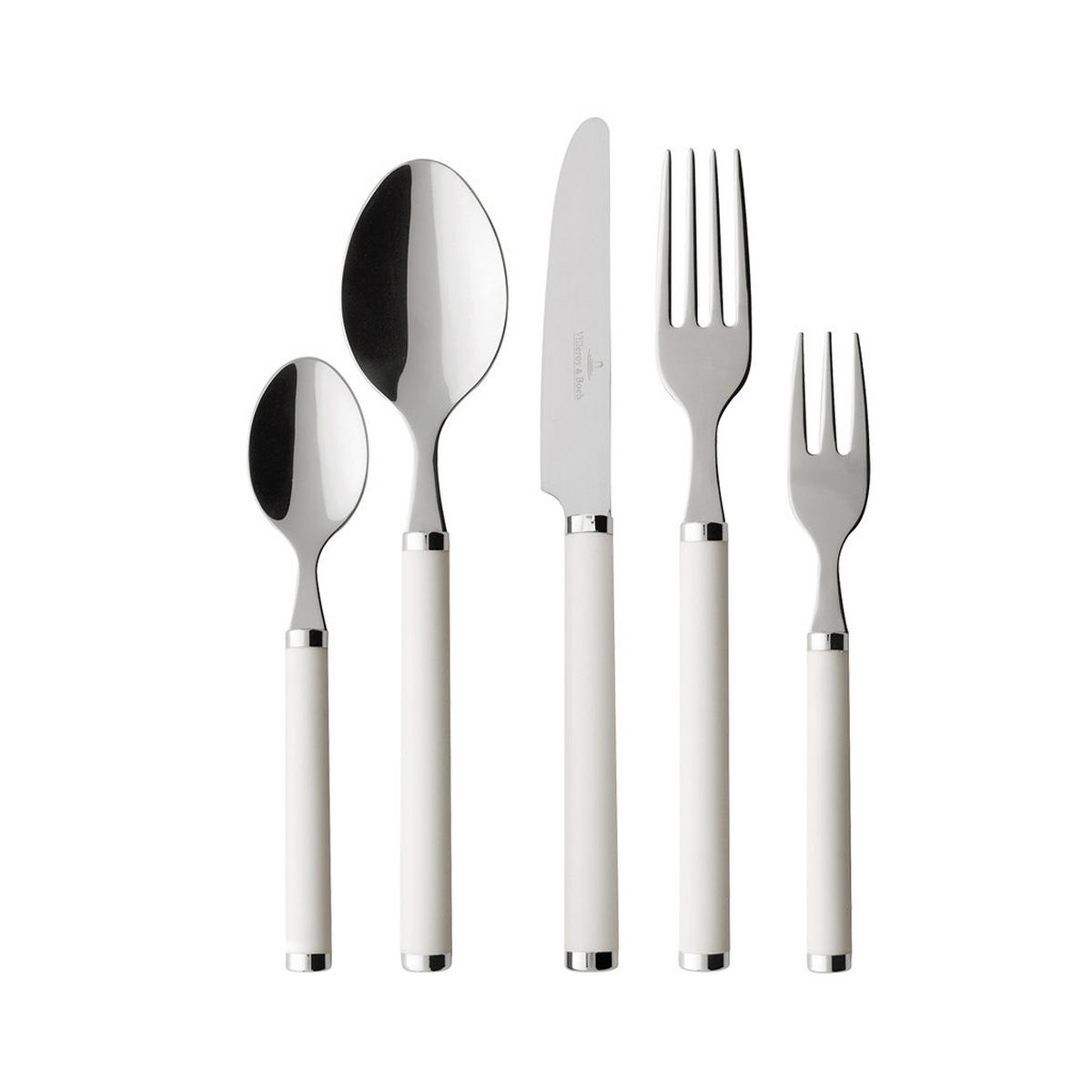 TAFELBESTECK Play! White Pearl 30er Set - Weiß, Metall - Villeroy & Boch