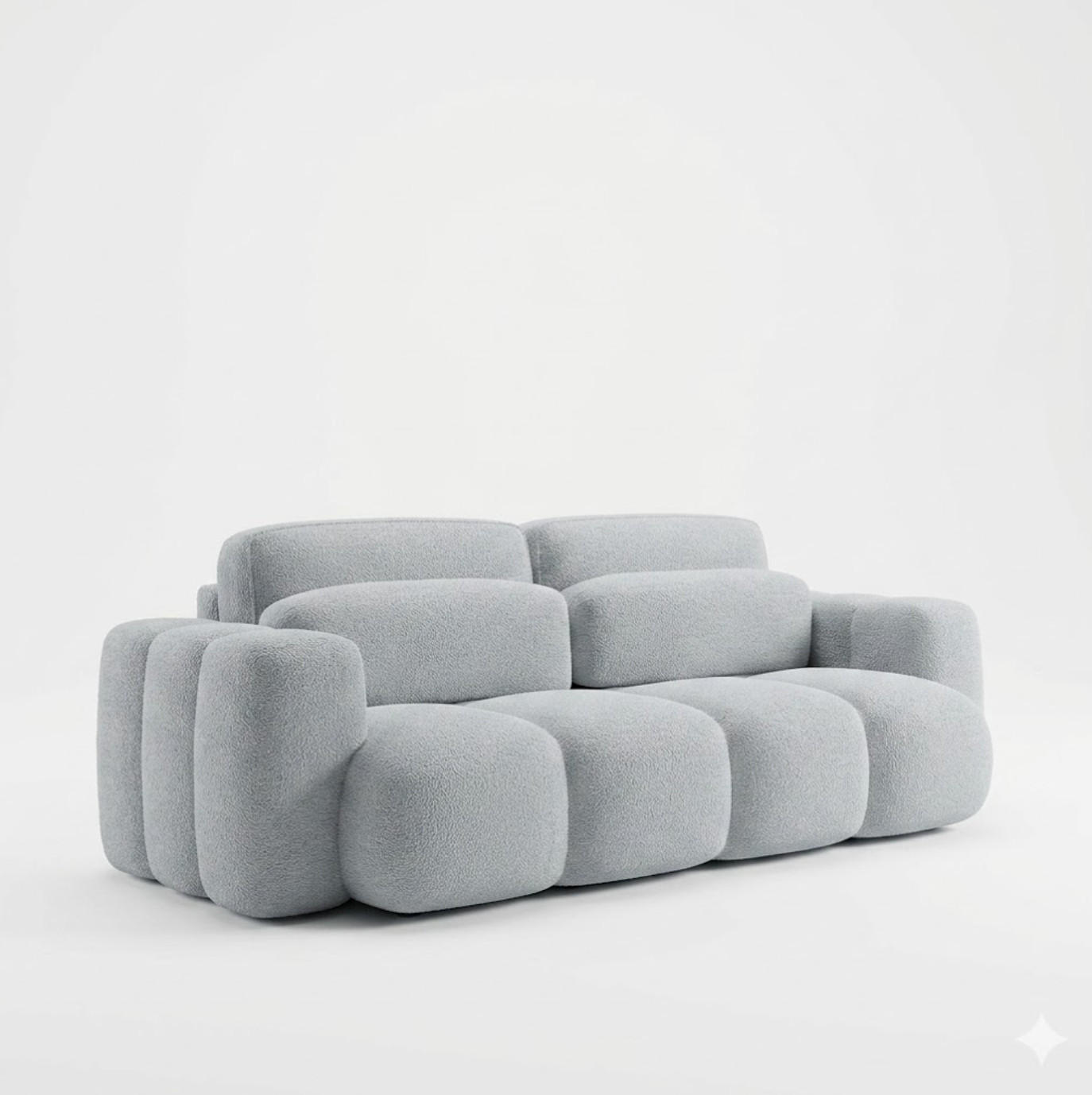 BOXSPRINGSOFA 275x90x110 cm mit Bettkasten, BLOOM, Mit DL-Ausklappsystem, Hellgrau - Hellgrau, Kunststoff (275/90/110cm) - Trada