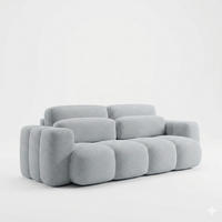 BOXSPRINGSOFA 275x90x110 cm mit Bettkasten, BLOOM, Mit DL-Ausklappsystem, Hellgrau - Hellgrau, Kunststoff (275/90/110cm) - Trada