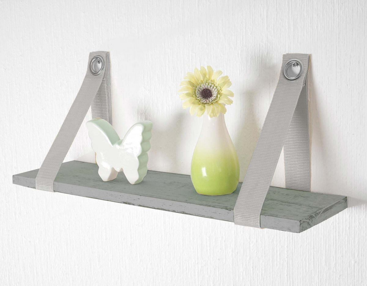 WANDREGAL VIRE Grau - Grau, Holz (49/20/13cm) - MCW