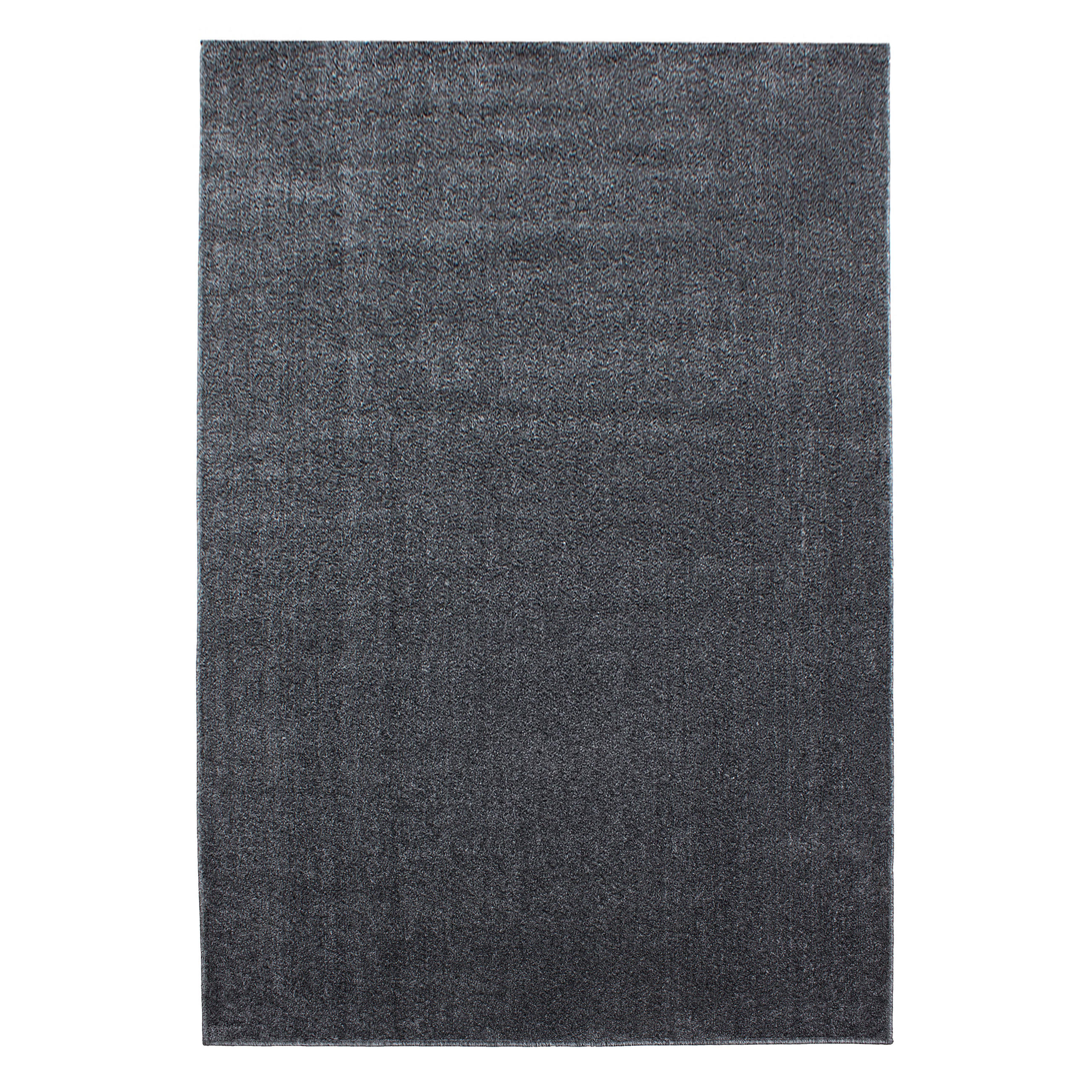TEPPICH Kurzflor Uni Polypropylen Wohnzimmer Grau Läufer 60x100 - Grau, Textil (60/100cm) - KADIMA DESIGN