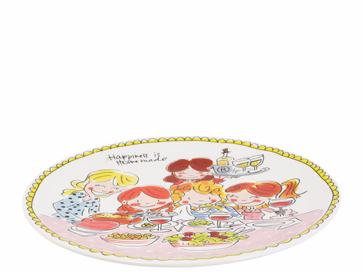 TELLER Girls in Bunt - 26cm - Multicolor, Keramik (26.2/26.3/3cm) - Blond Amsterdam