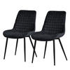 ESSZIMMERSTUHL Schwarz 2er Set - Schwarz, Metall (52/89/60cm) - ML-DESIGN
