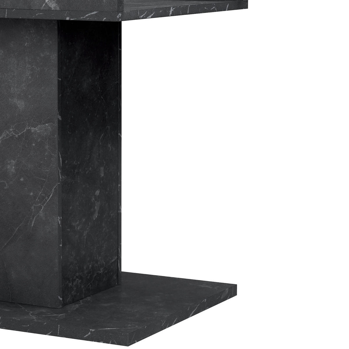 ESSTISCH BOSCO 120-160/80/76 cm - Anthrazit/Eiche San Remo, Holzwerkstoff (80/120/76cm) - B&D Home