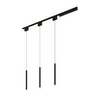 DECKENLEUCHTE MIT SPOTSTRAHLERN Lyne, Schwarz, 135cm - Schwarz, Metall (100/1.6/135cm) - KOSILUM