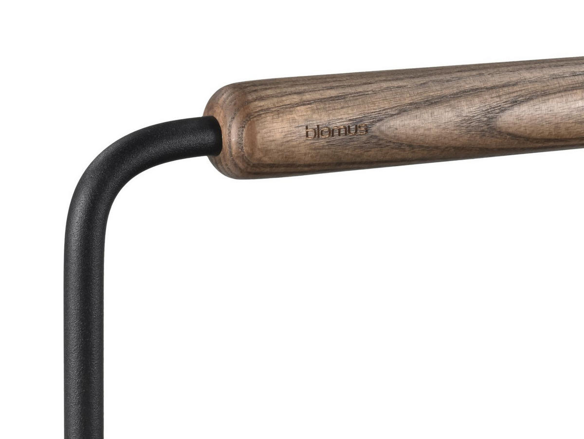 KAMINHOLZKORB Ashi "M" schwarz-braun 35/45cm - Braun, Metall (35/45/35cm) - Blomus