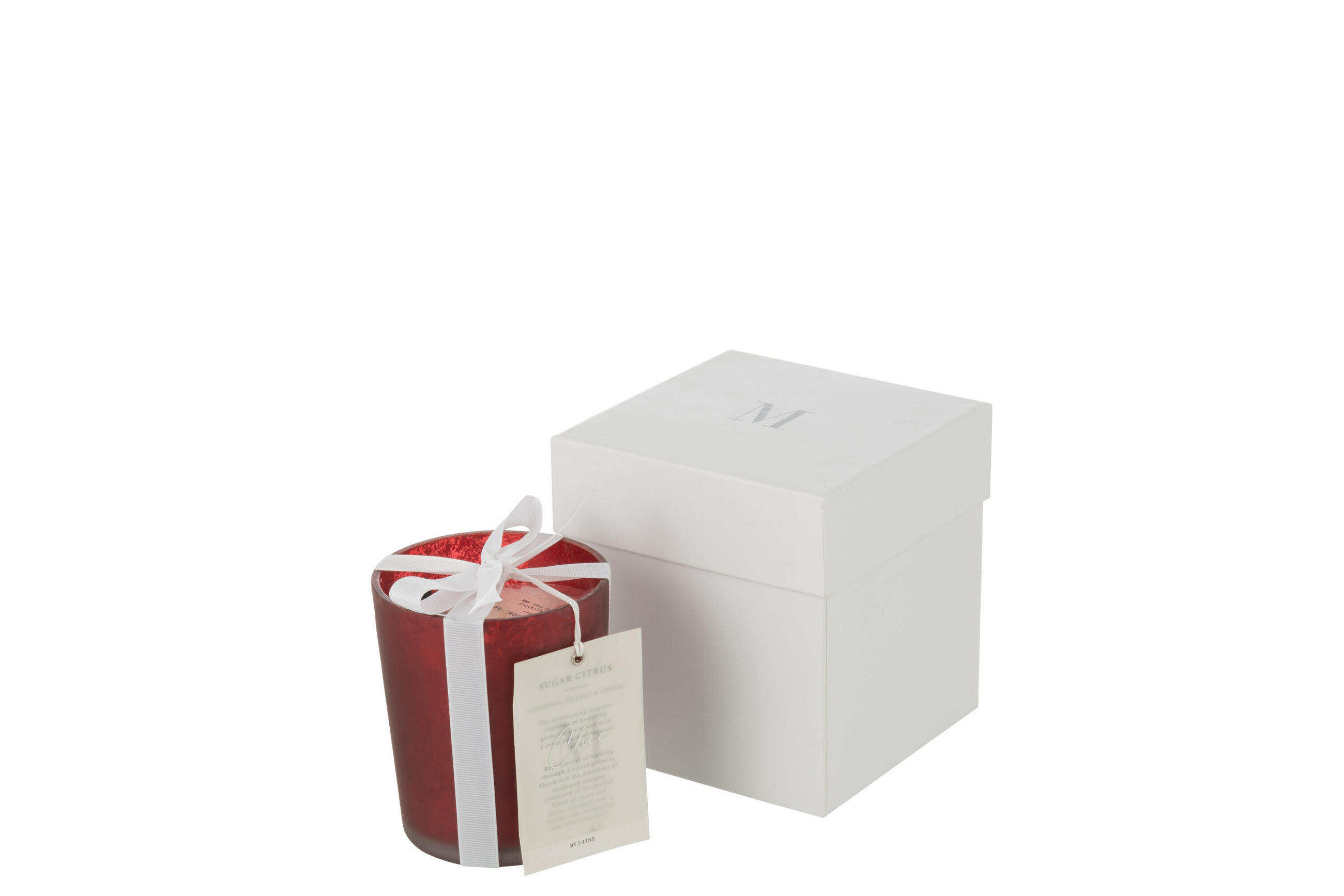 DUFTKERZE M-CHIC - Glas - Rot - S - 48 Std. - Rot, Glas (10/11.5cm) - J-Line