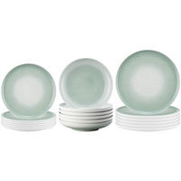 TELLER-SET Sento Home Aura mint 18er Set - Mintgrün, Keramik (2/2/2cm) - Seltmann Weiden