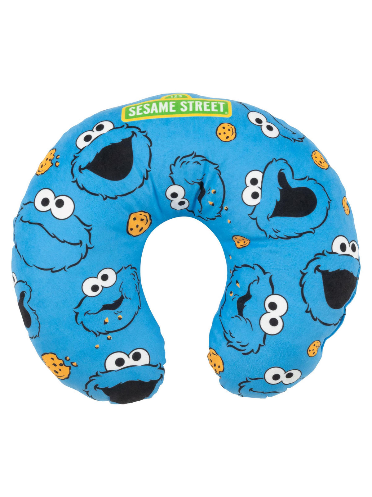 NACKENKISSEN Sesamstraße Krümelmonster Blau 35 x 30 cm - Blau, Textil (35/30cm) - United Labels