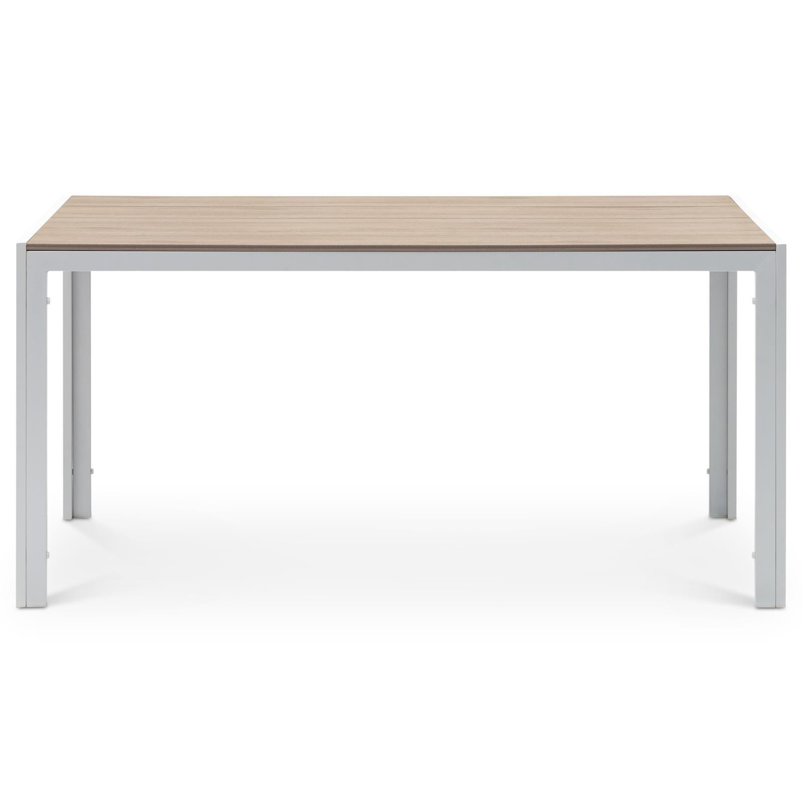 GARTENTISCH MONDELLO weiß - Weiß, Metall (90/150/73cm) - IDIMEX