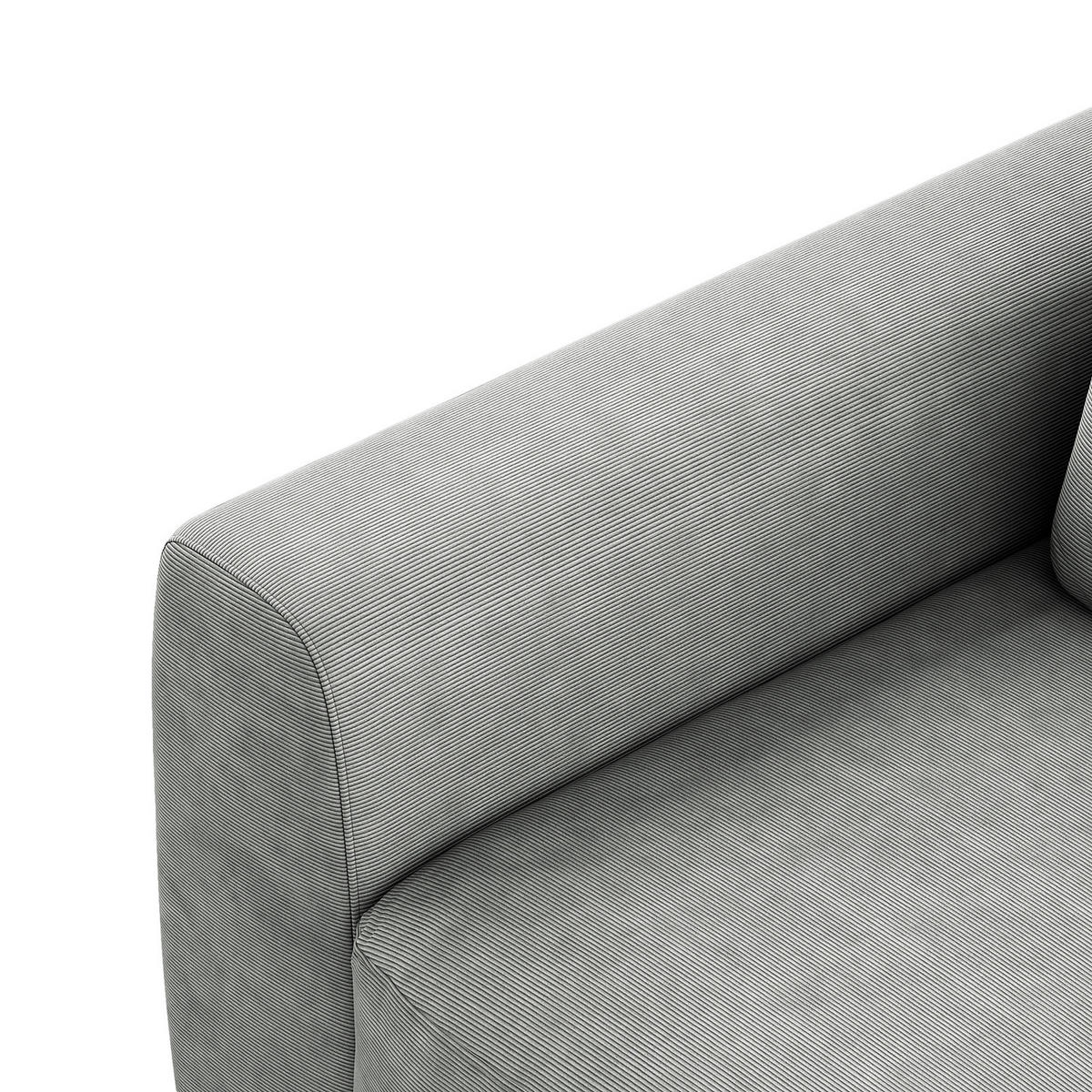 SESSEL - Hellgrau/Schwarz, Kunststoff/Textil (116/80/117cm) - home24