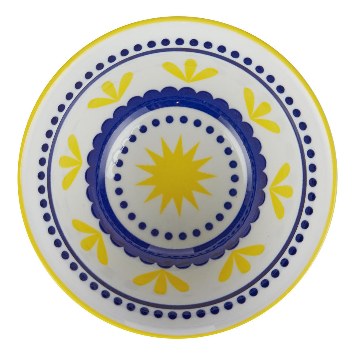 SCHALEN 6er-Set Ornaments 240 ml - Blau/Gelb, Keramik (11/11/5cm) - Butlers