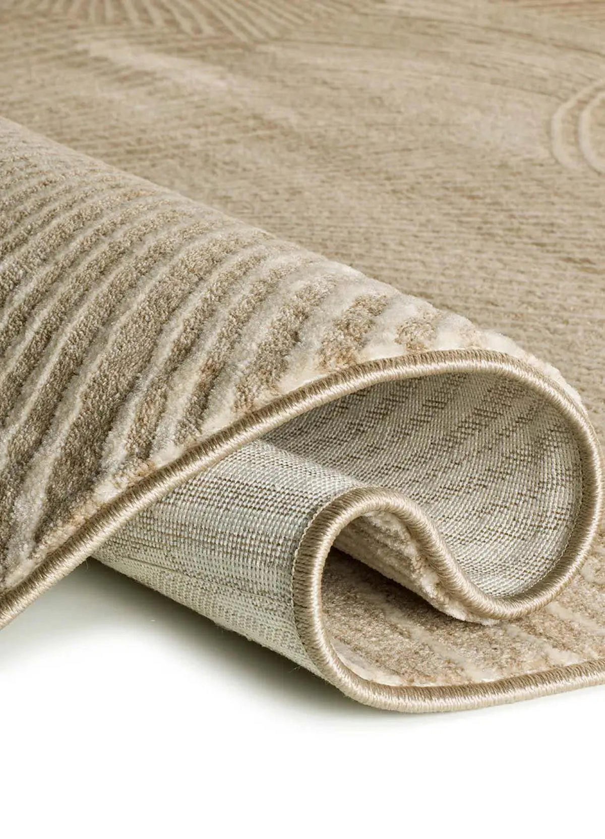 KURZFLORTEPPICH Beige Ona 160/230 cm - Beige, Naturmaterialien/Textil (160/230cm) - Atticgo