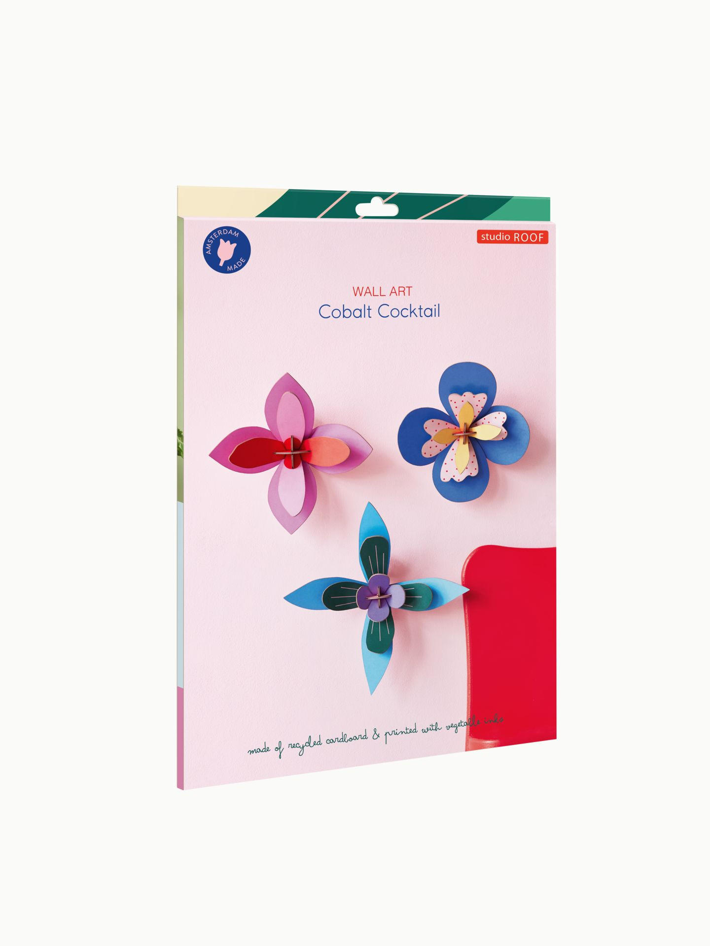 WANDDEKO Leucht Papierblume 4/19.5 cm - Multicolor, Wellpappe (4/19.5/19cm) - KUNSTLOFT