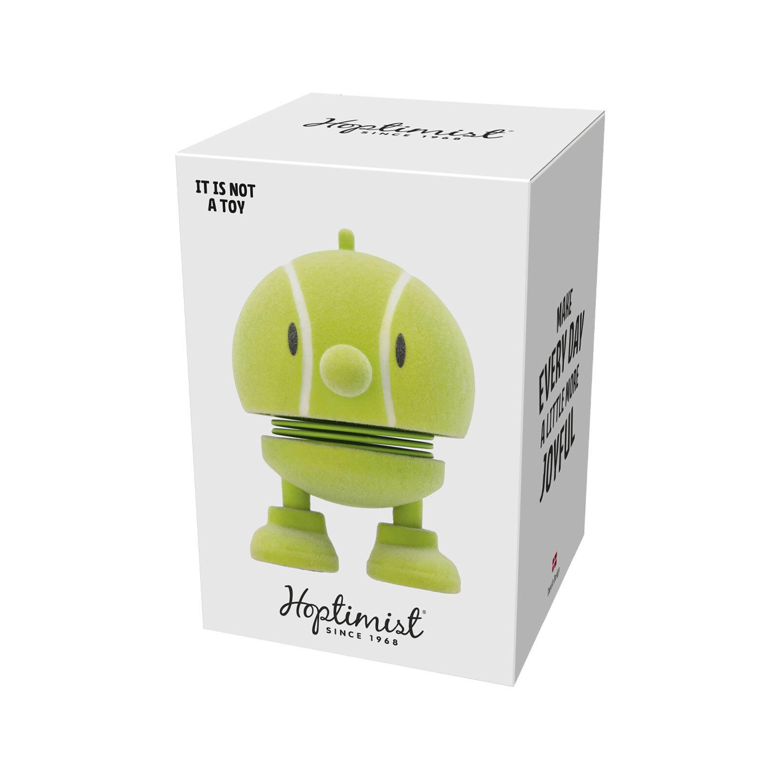 DEKOFIGUR Bumble S Tennis gelb 7,6 cm - Gelb, Kunststoff (5.8/7.6/4.5cm) - Hoptimist