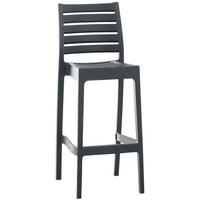 BARHOCKER Ares 105x45x51 cm dunkelgrau - Dunkelgrau, Kunststoff (45/105/51cm) - furnicato