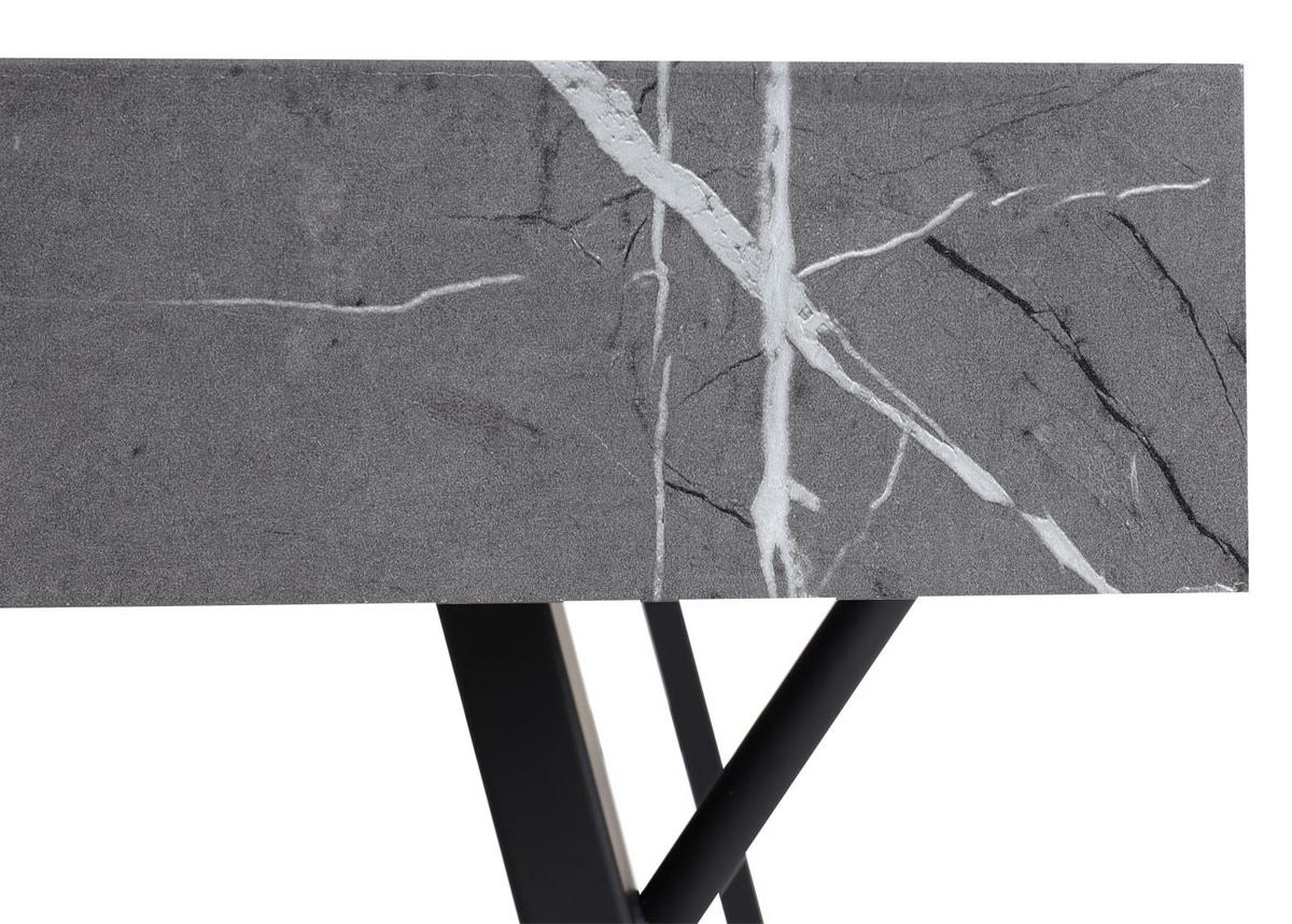 ESSTISCH Grau - Grau, Holz (90/150/75cm) - MCW