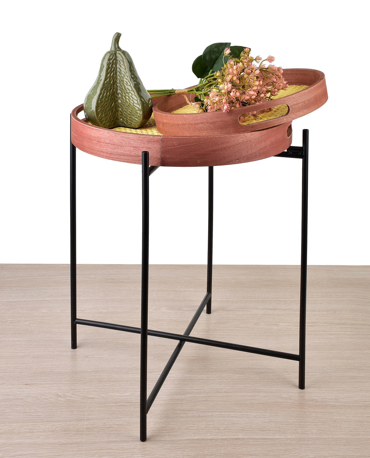 TISCH Lammy Braun 38/38/48 cm Holz - Braun, Holz (38/38/48cm) - Mondex
