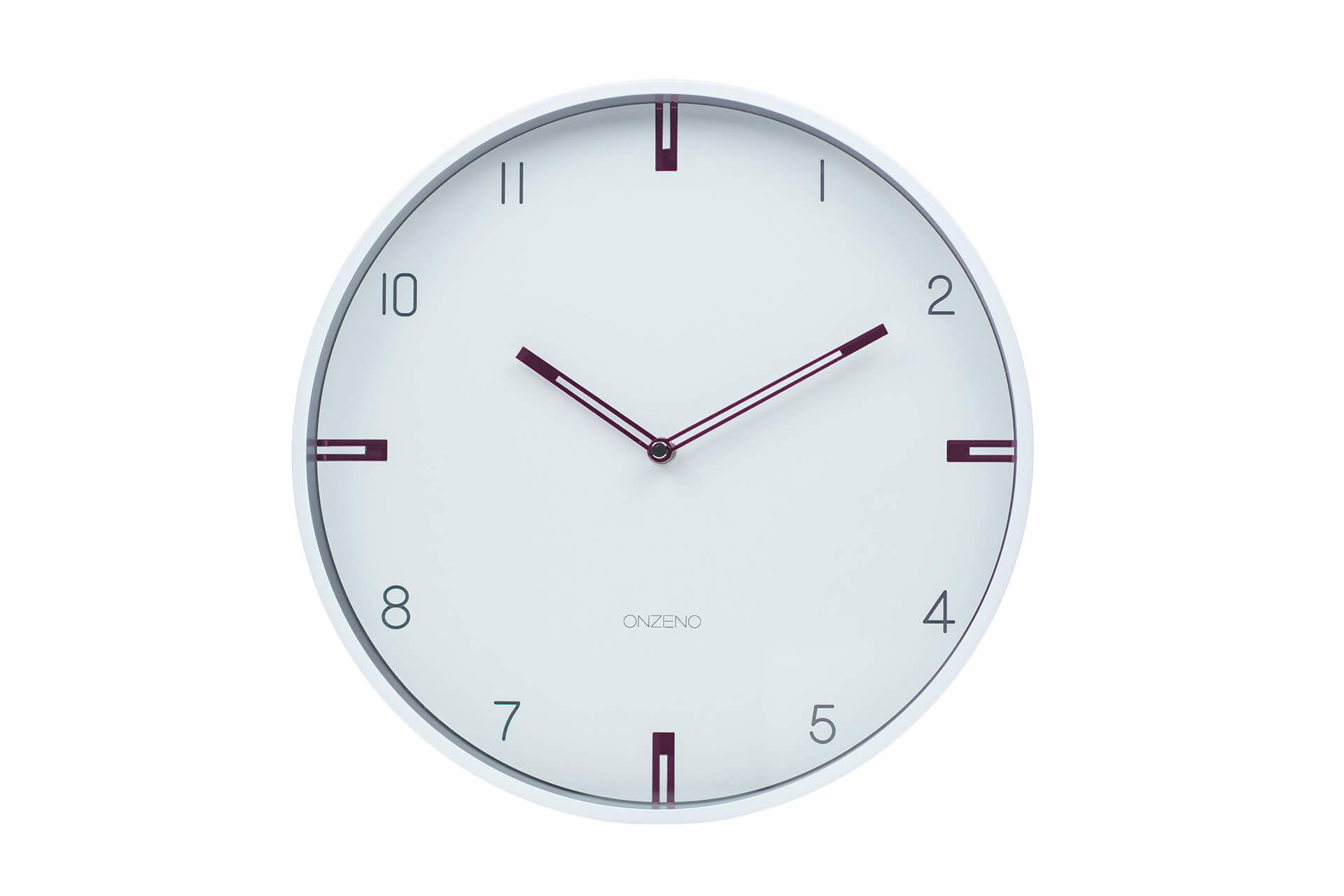 WANDUHR Design Weiß 31/31 cm - Weiß, Holzwerkstoff (1.16/30.5/4cm) - ONZENO