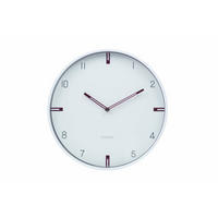 WANDUHR Design Weiß 31/31 cm - Weiß, Holzwerkstoff (30.5/30.5/4cm) - ONZENO