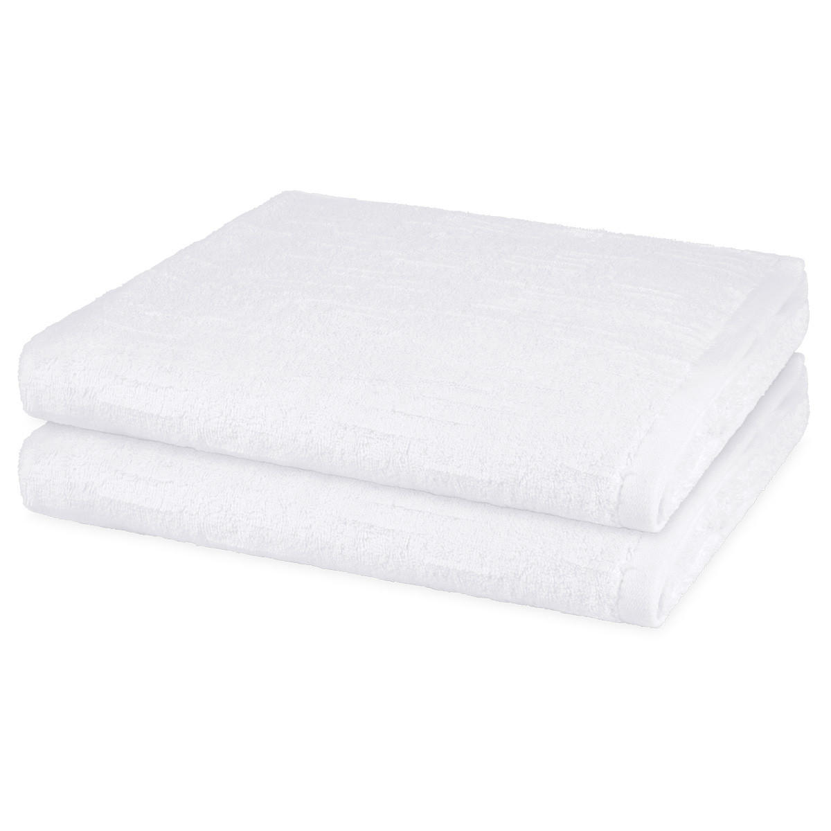 DUSCHTUCH Premium 2er-Set - Weiß, Textil (70/140cm) - Ross