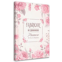 WANDBILD blumen im vintage stil - Pink, Textil (40/60cm) - Feeby