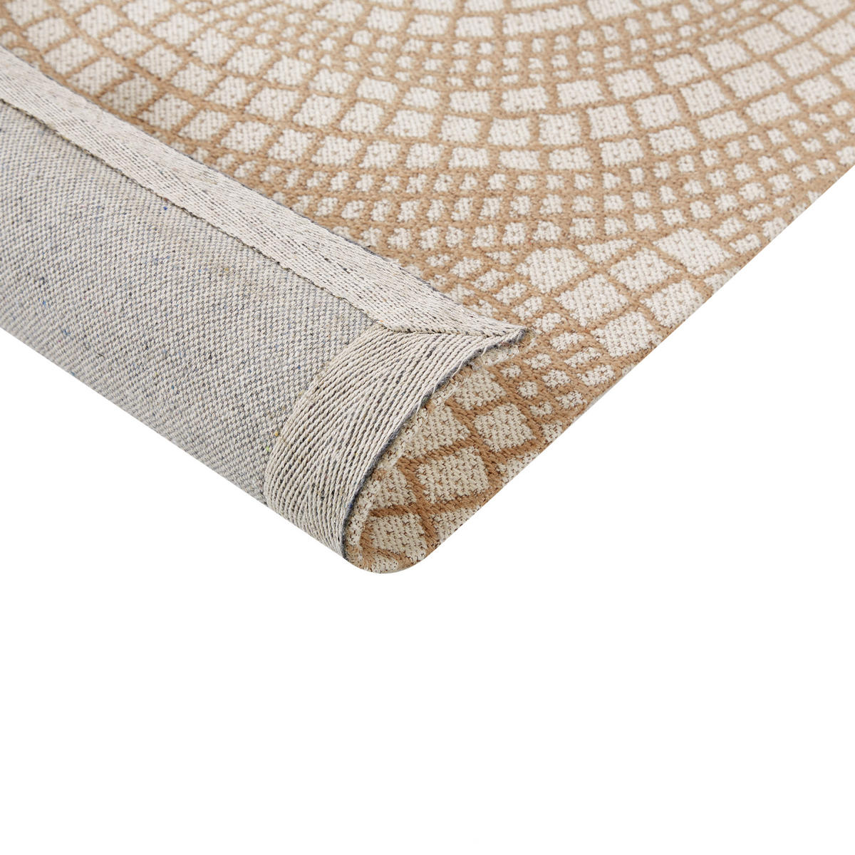 TEPPICH geflochten Ariba 150/80 cm - Beige, Naturmaterialen (80/150cm) - Beliani
