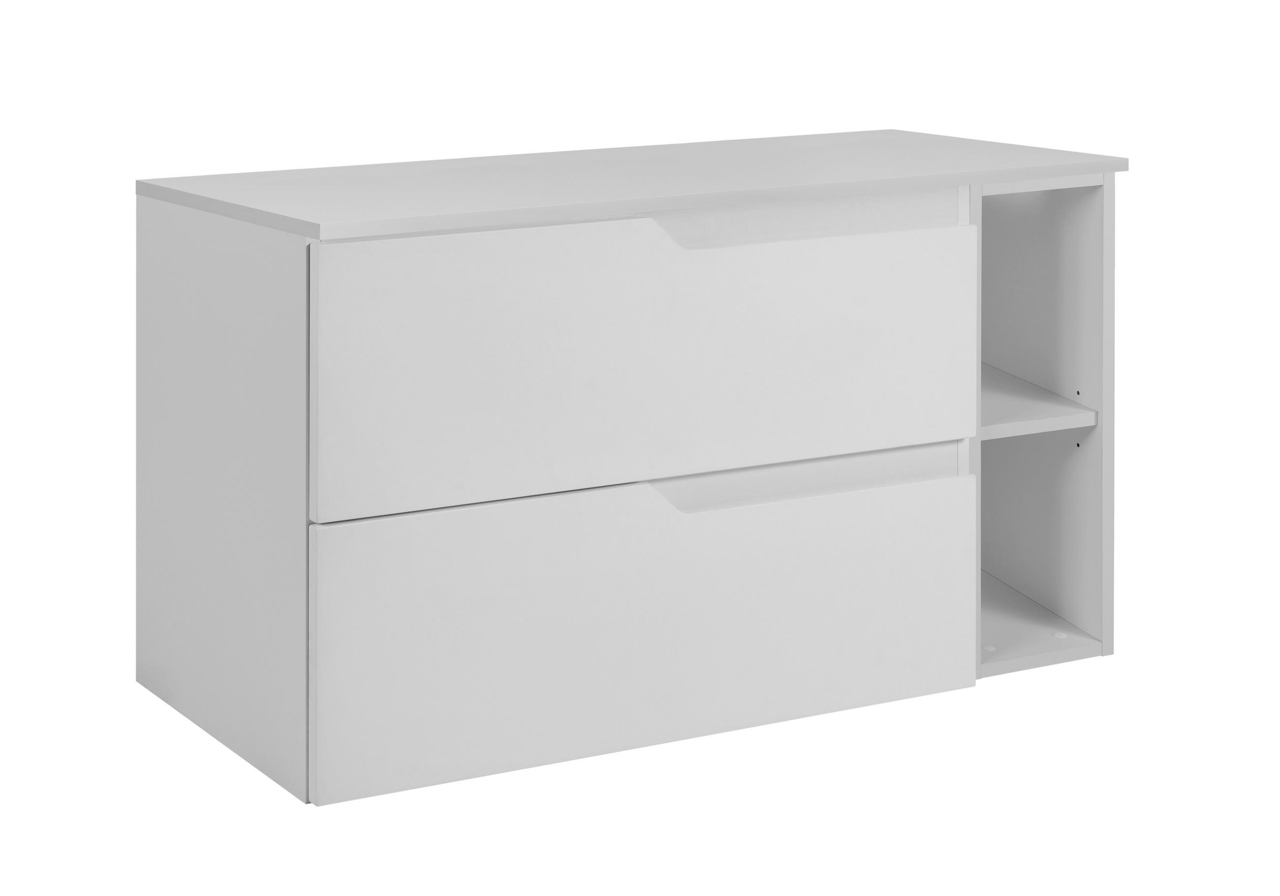 3XE Living Badezimmerschrank: Weiß 100x58x46 cm