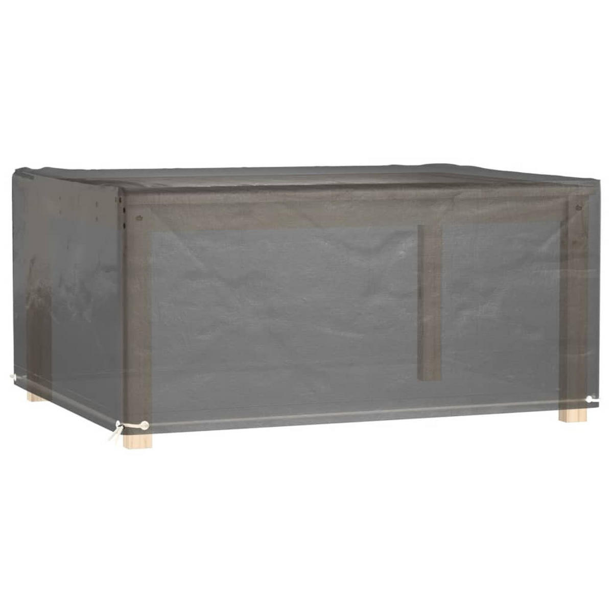 GARTENMÖBEL-ABDECKUNG 8 Ösen 160/120/75 Cm Rechteckig - Schwarz, Kunststoff (120/75/160cm) - vidaXL