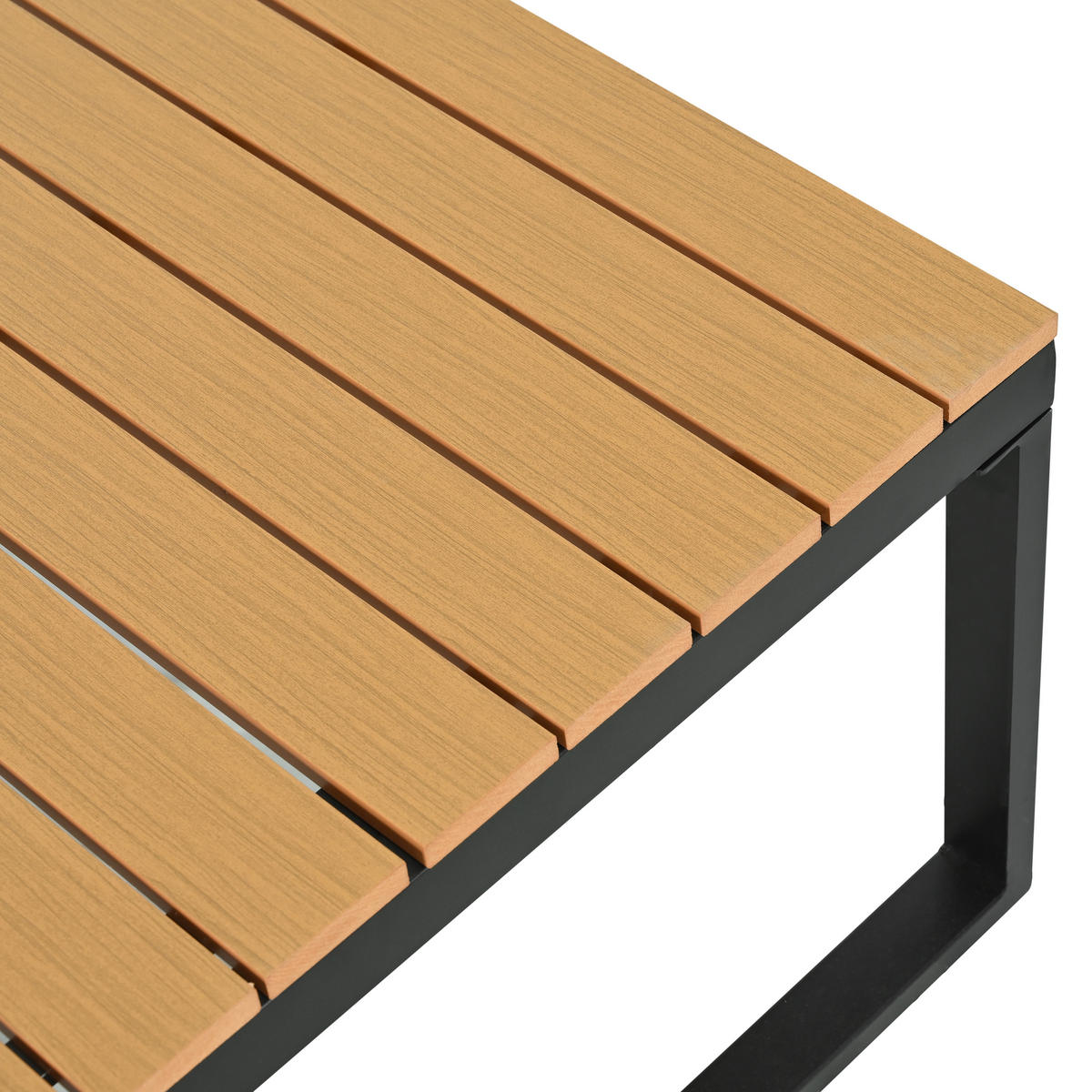 GARTENESSGRUPPE Eck Grau Schwarz - Grau, Metall - ComfortXL