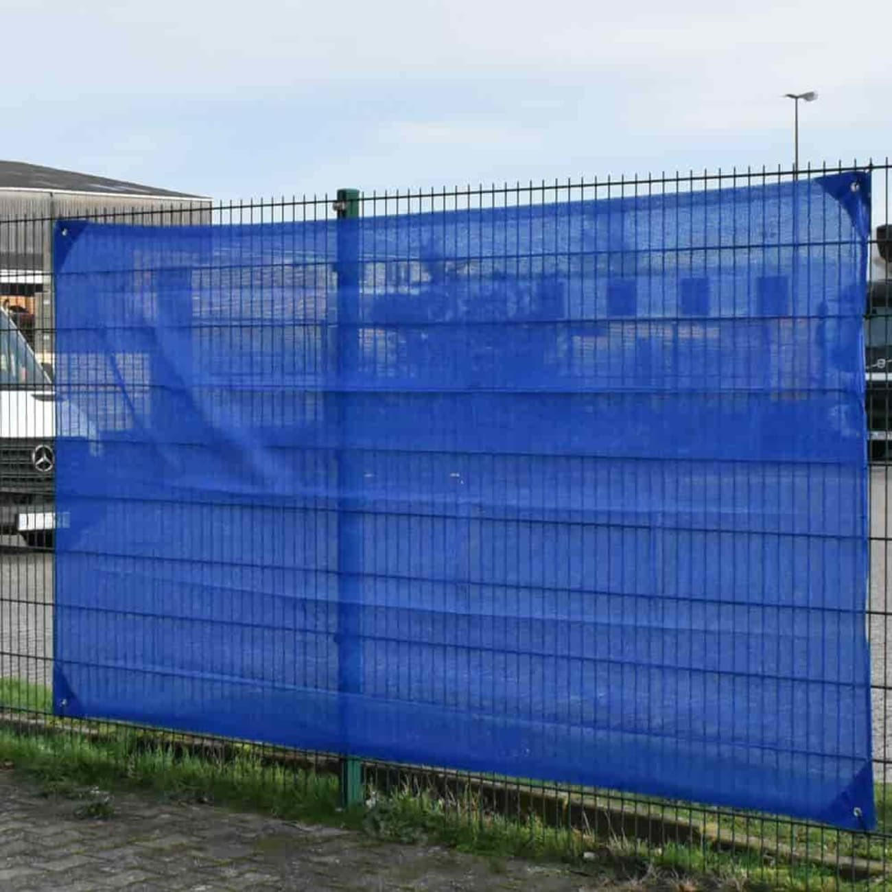 SICHTSCHUTZ Bauzaunnetz, blau, 1,80m x 3,45m - Blau, Kunststoff (30/30cm) - KLASEBO
