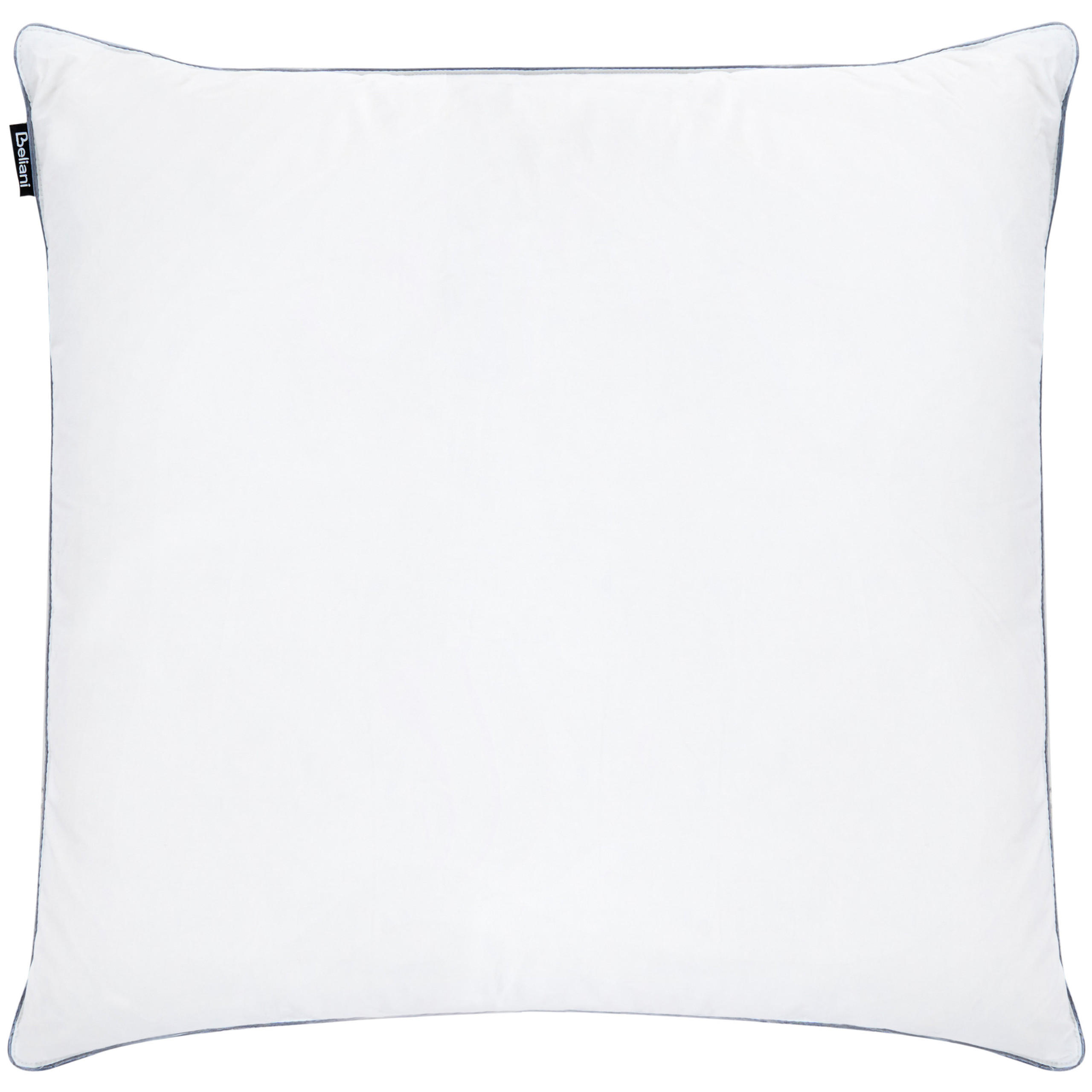 KOPFKISSEN Weiß 80/80 cm Teide - Weiß, Naturmaterialien (80/80cm) - Beliani