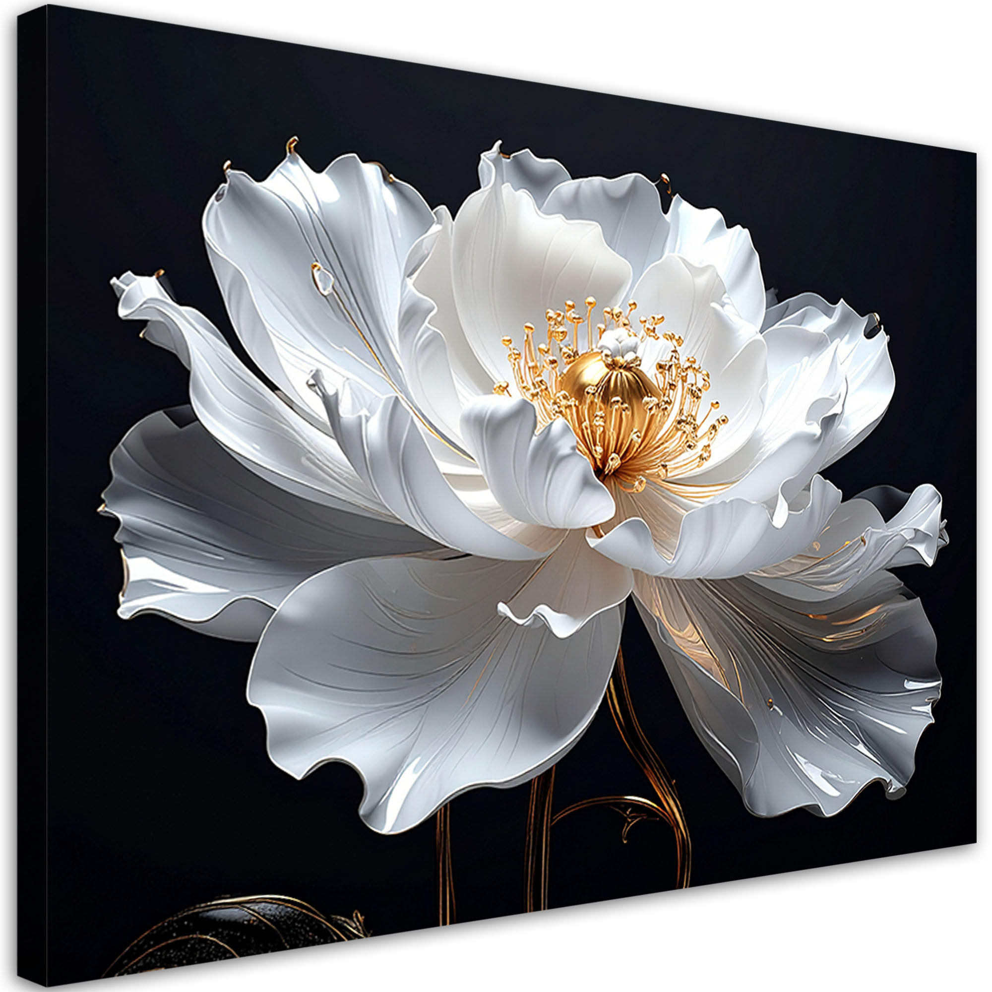 Feeby Wandbild, Weiß 90x60 cm