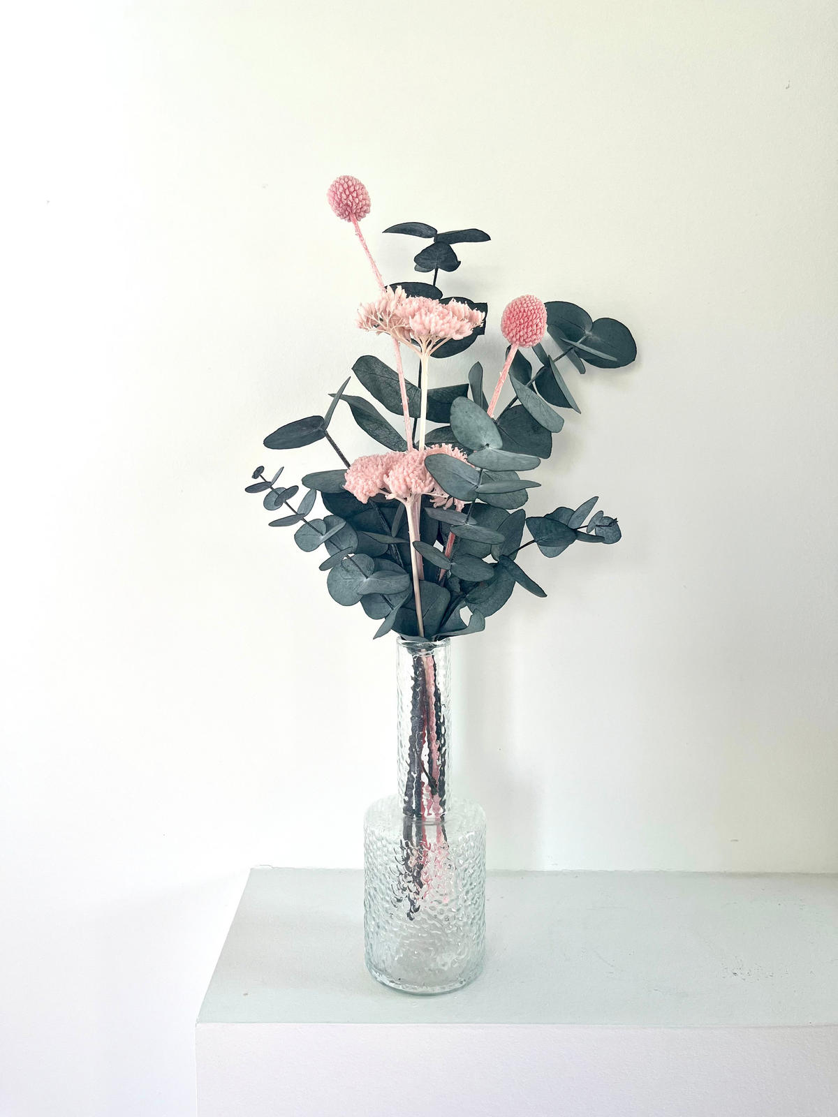 MINI Trockenblumenstrauß Pop of Color - rosa - rosa - Rosa, Naturmaterialien (25cm) - Lykke & You