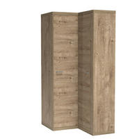 DREHTÜRENSCHRANK YASUO 109/200,5/53,5 cm 2-türig Eichefarben - Eichefarben, Holzwerkstoff (109/200.5/53.5cm) - MASSENO