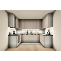 U-KÜCHE Sorento Beige & Weiß – 318 × 239 × 239 cm – KÜ-SORENTO4-001 - Beige, Holzwerkstoff (318/247/239cm) - ROYAL24_MARKT